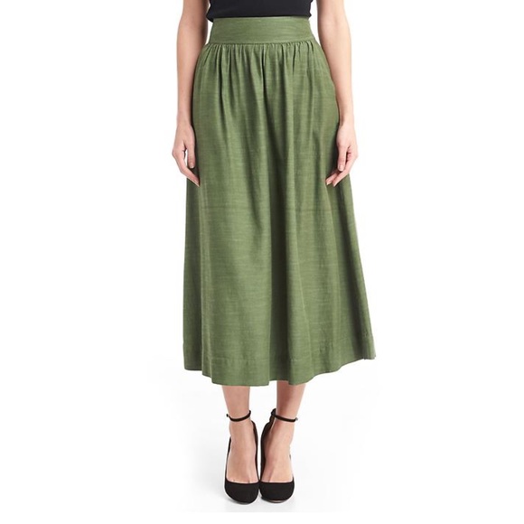 midi skirt gap